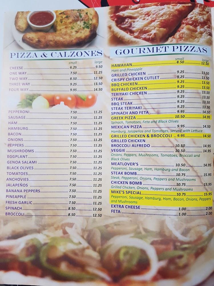 Mike's Pizza Menu image 2